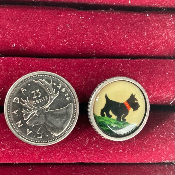 Scottie Tie Bar and Cufflinks - Picture 2 of 2